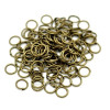 PAX 500 anneaux de jonction metal couleur BRONZE 5mm par 0.8mm