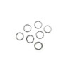 PAX 500 anneaux de jonction ARGENT PLATINE 7mm par 0.9mm