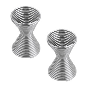 PAX 20 perles intercalaires grand ressort 11mm ref 150 metal couleur ARGENT PLATINE