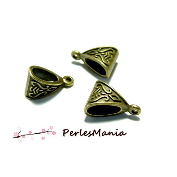 Bélières Passant ART DECO – Métal Couleur Bronze