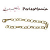 PAX 12 BRACELETS 20cm CHAINE metal couleur BRONZE S1194781