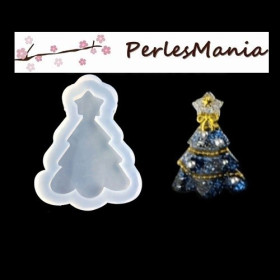 PAX 2 pendentif MOULE EN SILICONE Arbre de Noel pour resine fimo S1196078