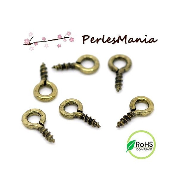 Pitons à Visser Bronze 8 x 4mm