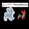 PAX 2 pendentif MOULE EN SILICONE Renne de Noel pour resine fimo S1196082 POUR CREATIONS FIMO RESINE