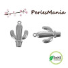 PAX 20 pendentifs breloque  CACTUS  couleur ARGENT VIF S1195095
