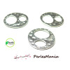 10 pendentifs connecteur P97 medaille à trou MARTELE argent vif