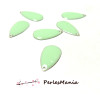 20 SEQUINS EMAILLES FORME GOUTTE Vert Pastel A009 21mm, DIY
