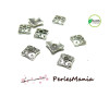 PAX 100 coupelles coquille calottes CARRE travaillé metal ARGENT ANTIQUE S11214
