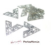 2 Estampes pendentif filigrane TRIANGLE ARGENT VIF de 38 mm B4202
