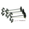 Lot de 3 Presentoirs pour boucle d'oreille ARABESQUE en metal couleur NOIR 3 dimensions HR20601B