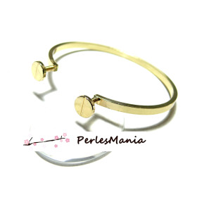 1 Support bracelet  JONC pour cordon plat 5mm You will always be with me S1195826 S