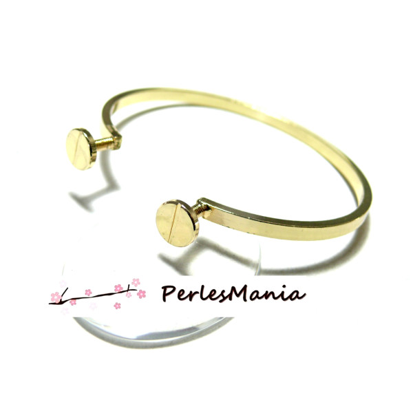 1 Support bracelet  JONC pour cordon plat 5mm You will always be with me S1195826 S