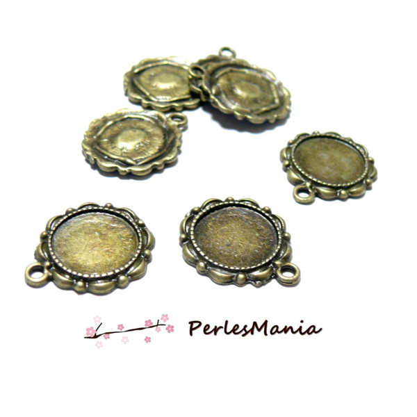 supports de pendentif BRONZE Retro 14mm ( S1125296 )
