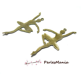 40 pendentifs UN ANGE SUR LA LUNE metal couleur BRONZE H115273