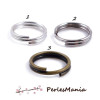 Anneaux de jonction DOUBLE Argent Vif  12 par 0.7mm