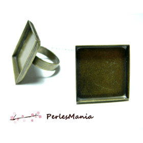 1 support de bague carré 18mm bord épais  qualité ID11509 