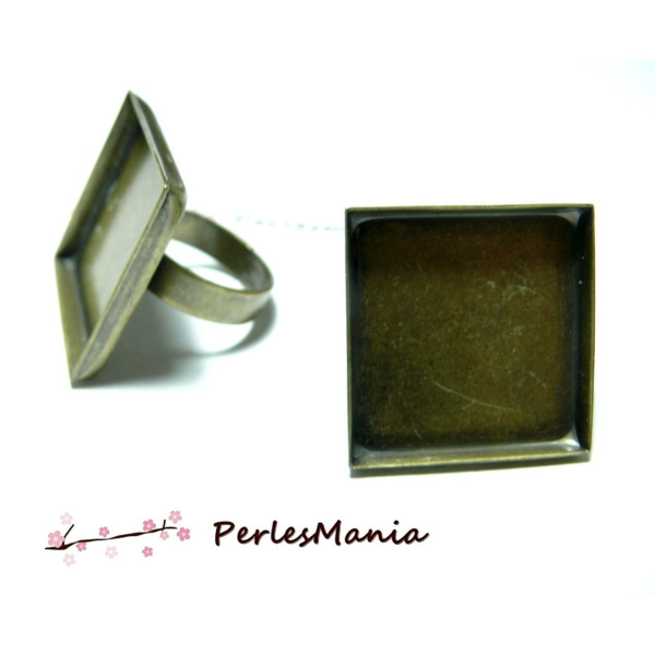 1 support de bague carré 18mm bord épais  qualité ID11509 