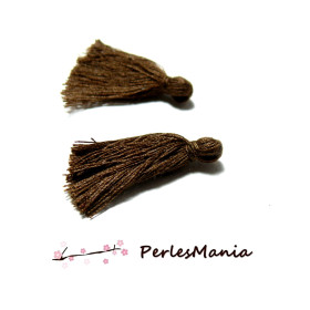 PAX 20 mini pompons breloque passementière BLANC 25mm S1164884