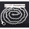 COLLIERS SAUTOIRS 42.5cm CHAINE Maille Forcat 3 par 2mm ARGENT VIF S1197549