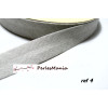 1m cordon ruban biais Lin coton Beige 18mm ref 7140 couleur 4 