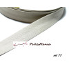 1m cordon ruban biais Lin coton Beige 18mm ref 7140 couleur 4 