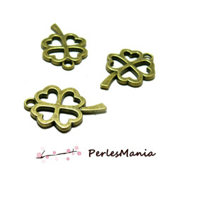 pendentifs trèfles metal