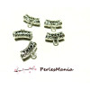 PAX 50 pendentifs bélières P30047 metal Argent Antique