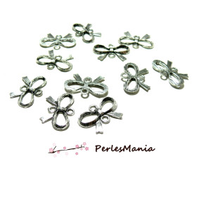 Connecteurs Nœuds 21.5x14.7mm Argent Antique