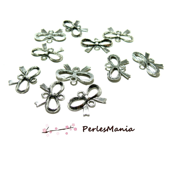 Connecteurs Nœuds 21.5x14.7mm Argent Antique