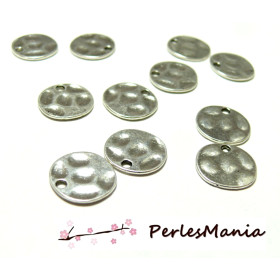 PAX 30 pendentifs breloque SAPIN couleur ARGENT ANTIQUE S1197172