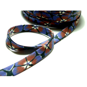 1 m ruban cordon  10mm biais Tapis pervenche Bleu Nuit 1800991701