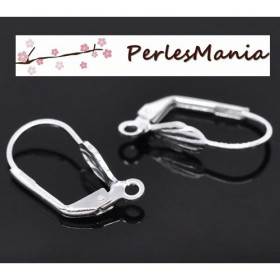 Boucles d’oreille dormeuses Coquille Métal Argent Vif