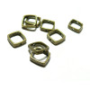 PAX 50 perles METAL intercalaires rondes lisse 6mm BRONZE ref 76