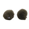 pompons boules en FOURRURE  Marron Kaki 35mm