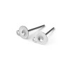 Supports de Boucle d'oreille puce avec attache 6mm ACIER INOXYDABLE S11100985