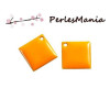 PAX 5 sequins médaillons émaillés biface LOSANGE 24mm ORANGE S1191548