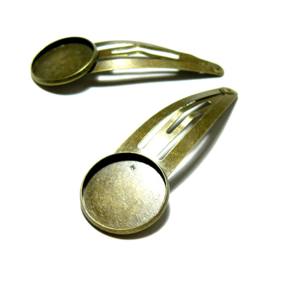 Supports de Barrette Clip 16mm – Laiton Finition Bronze