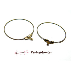 Boucles d'oreilles Créoles 25mm Bronze