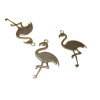 6 Estampes pendentifs filigrane Flamand Rose, Flamingo Or Rose de 22mm C8689