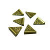 PAX: 30 PASSANTS PERLES INTERCALAIRES TRIANGLE CHEVRON metal couleur BRONZE PS114490