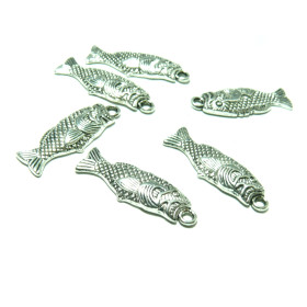 20 pendentifs POISSON Carpe KOI Argent Antique ( S1197928 )