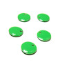PAX 10 sequins médaillons émaillés BIFACE rond 10mm Bleu Petrole ref A025