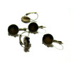 PAX 20 pièces boucle d'oreille DORMEUSE Qualité metal couleur BRONZE 14mm ref 1121228164156B