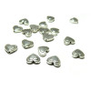 perles intercalaires Coeur double metal couleur ARGENT ANTIQUE