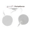 PAX 10 Supports Boucle d'oreille Dormeuse qualité 25mm ARGENT VIF S1161875