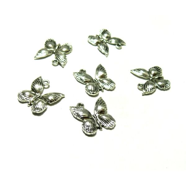 pendentif, breloque magnifique PAPILLON ARGENT