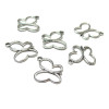 PAX 20 pendentifs breloque papillons ref 42 metal couleur Argent Platine