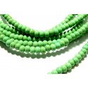 1 fil d'environ 95 perles RONDELLES 6 par 4mm Howlite Verte G1096401