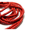 1 fil d'environ 95 perles RONDELLES 6 par 4mm Howlite ROUGE G1096411