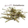 TIGES TETES PLATES 20mm metal couleur BRONZE